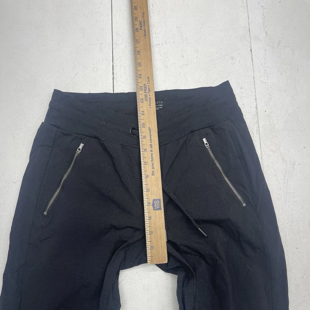 Athleta Black Trekkie North Nylon Blend Drawstring Joggers Women's Size 6 Tall - Picture 6 of 8